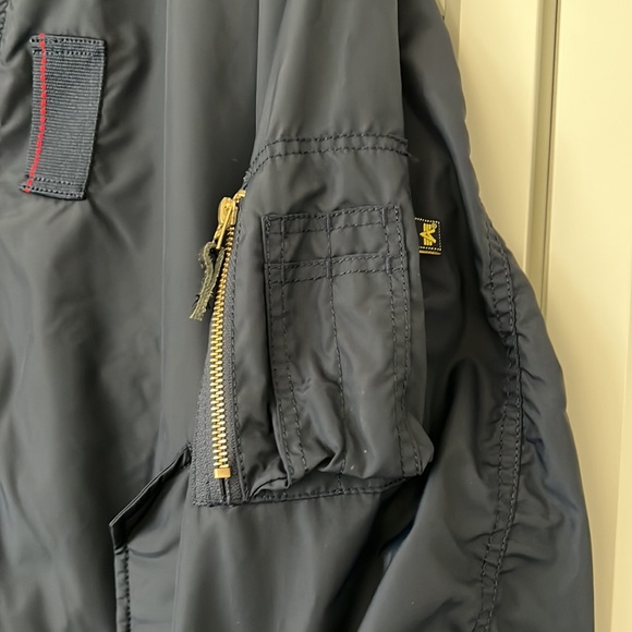 Alpha Industries Bomber Jacket - Navy Blue - Picture 4 of 10